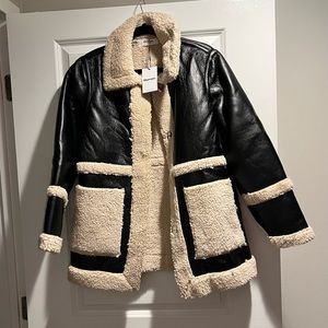 NEW FAUX SHEARLING JACKET